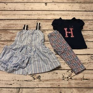 Lot of two Tommy Hilfiger Toddler Girl Outfits